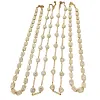 Golden diamond-encrusted necklace for women, light luxury, simple and versatile collarbone chain Item Picture